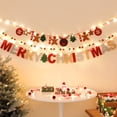 thumbnail image 5 of Liamobondopolis Christmas Banner with Lights, Felt Merry Christmas Garland with LED String Lights, Holiday Party Hanging Decor for Mantel Window, 5 of 6