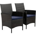 thumbnail image 3 of Alpha Joy 7 Pieces Outdoor Patio Dining Set, Wicker Dining Chairs and Acacia Wood Table, 3 of 7