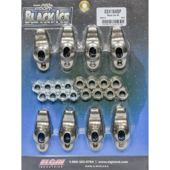 Elgin SBC B/I Rocker Arm Kit 1.60 Ratio 7/16 Stud