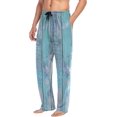 thumbnail image 5 of Blue Summer Wooden Ghost Pajama Pants, Men's Lounge Pants Light with Drawstring and Pockets, Christmas New Year Birthday Father's Day Gifts, 5 of 7
