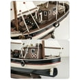 thumbnail image 4 of SAILINGSTORY Wooden Fishing Boat Model Ship Model Sailboat Decor, 4 of 6