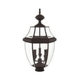 thumbnail image 7 of Livex Lighting Monterey 3 Light Outdoor Post Lantern, 7 of 7