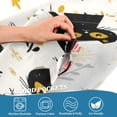 thumbnail image 5 of 54x18 Inches Valance Curtain Black Cat Seamless Pattern Window Curtains Rod Pocket Design for Kitchen Living Room Bedroom, 5 of 7