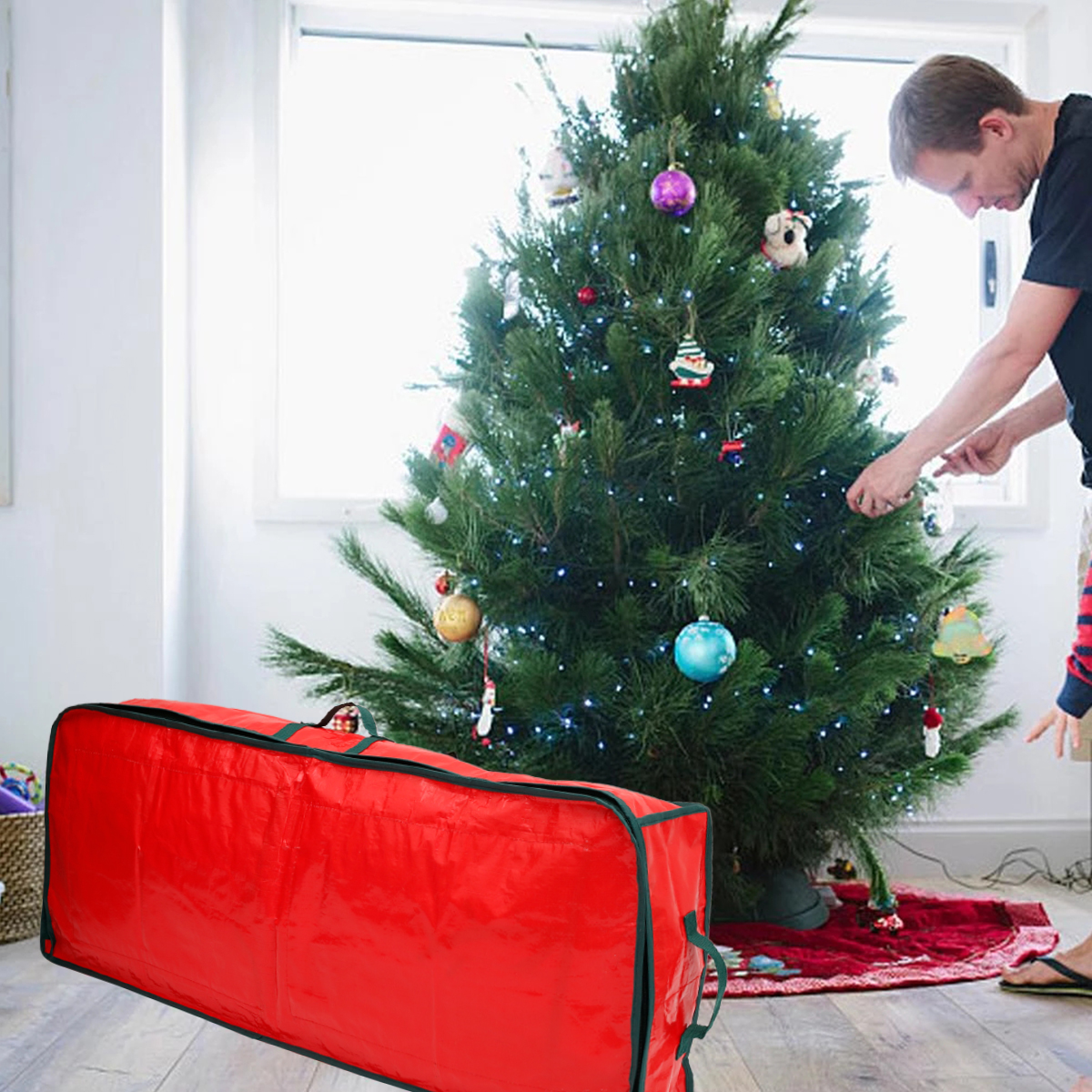 FVKRNYZ Waterproof Wrapping Paper Storage Bag photo 4