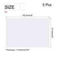 thumbnail image 2 of Uxcell 5pcs Clear Plastic Sheet Replacement Panel 4x6'' for Picture Frame, Crafts, 0.04'' Thick with Protective Film, 2 of 7