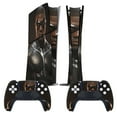 thumbnail image 2 of Skin Sticker for PS5 Slim Standard Disc Digital Edition Console and Controllers Decals for Playstation 5 (Black Muscle,PS5 Digital Edition), 2 of 5