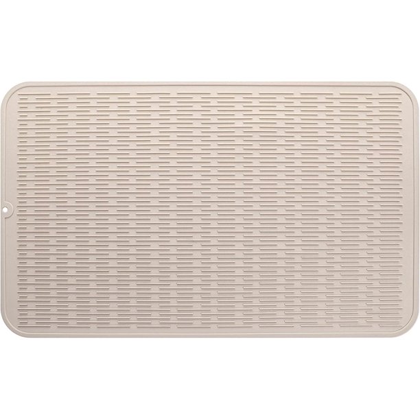 MicoYang Tapete de silicona para secar platos para múltiples usos, fácil de limpiar, ecológico, tapete de silicona resistente al calor para encimera o fregadero de cocina, refrigerador o revestimiento