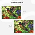 thumbnail image 4 of Placemats Set of 4 / 6, Stained Glass Hummingbird Art Placemats for Dining Table Indoor/Outdoors Heat Resistant Washable Placemats 18" x 12", 4 of 8