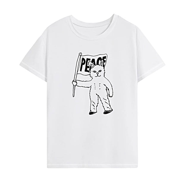 Camiseta para mujer, ropa clásica de verano para mujer, camiseta básica para viajar, viaje de oficina