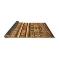 thumbnail image 2 of Ahgly Company Indoor Round Abstract Brown Modern Area Rugs, 4' Round, 2 of 4