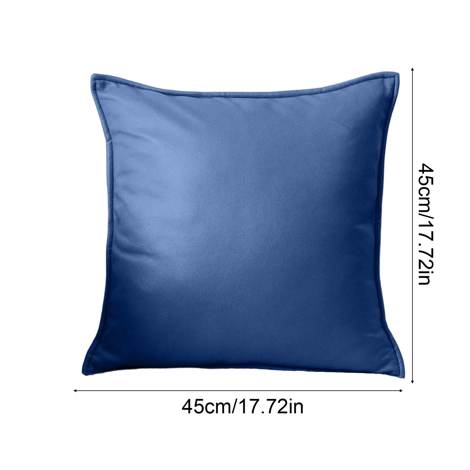 Btomtd Solid Color Sofa Pillows 18 x 18, Breathable Couch Pillows and Bed Cushions, Decorative Throw Pillows for Living Room, Bedroom or Outdoor Use, Size 18" x 18", Dark Blue
