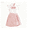Pink, variant on Girls Sequin 2-Piece Ruffle Top & Skort Set with Bow, Sparkly Party Outfit, Pink Sizes 5-13,Size 13 T