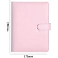 thumbnail image 2 of Leather A5 Ring Binder Planner Notebook Planner with Magnetic Buckle(Inner Paper Not Included)-Pink, 2 of 5