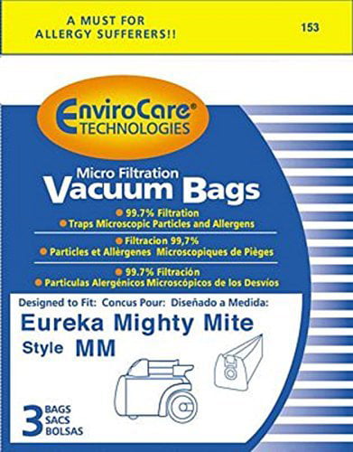 Sanitaire Commercial Eureka Mighty Mite Canister MM Bags 3Pk Generic Part # 153 