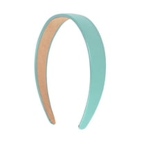 Motique Accessories 1 Inch Vegan Leather Headband for Women and Girls (Pale Blue)