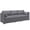 Grey, variant on Outsunny 3-Seat Wicker Patio Sofa w/ Side Trays, Outdoor Couch, Grey