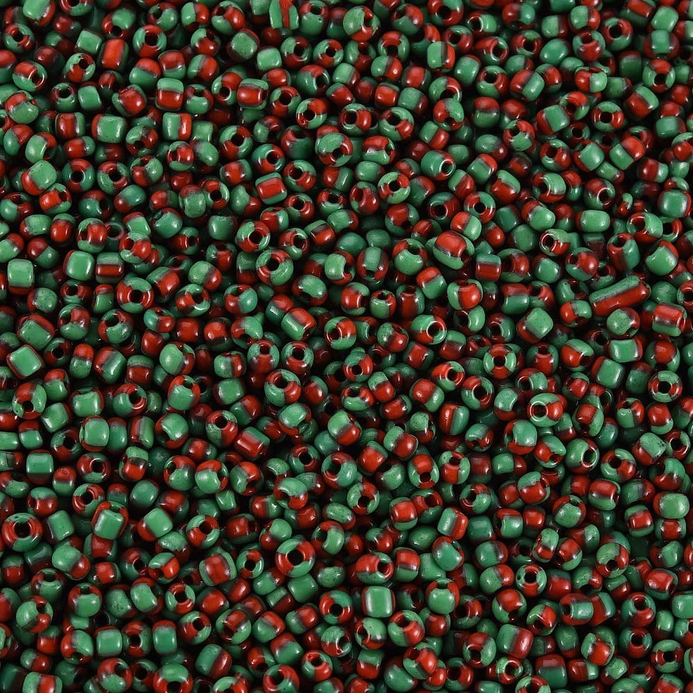 1bag 8/0 Glass Seed Beads Opaque Colours Seep Green 3mm hole:1mm