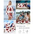 thumbnail image 5 of Ladybug Beach Towels Oversized Super Absorbent, Cartoon Red Black Dots Animals Modern Simple Lightweight Bath Towel Quick Dry Sets For Bathroom/Pool/Rv Camping/Beach Play/Gym Room/Picnic 30"x60", 5 of 8