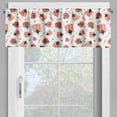 thumbnail image 4 of Ambesonne Cartoon Valance & Curtain, Funny Little Creatures Art, 55"x45", Burnt Sienna and Dark Blue, 4 of 7