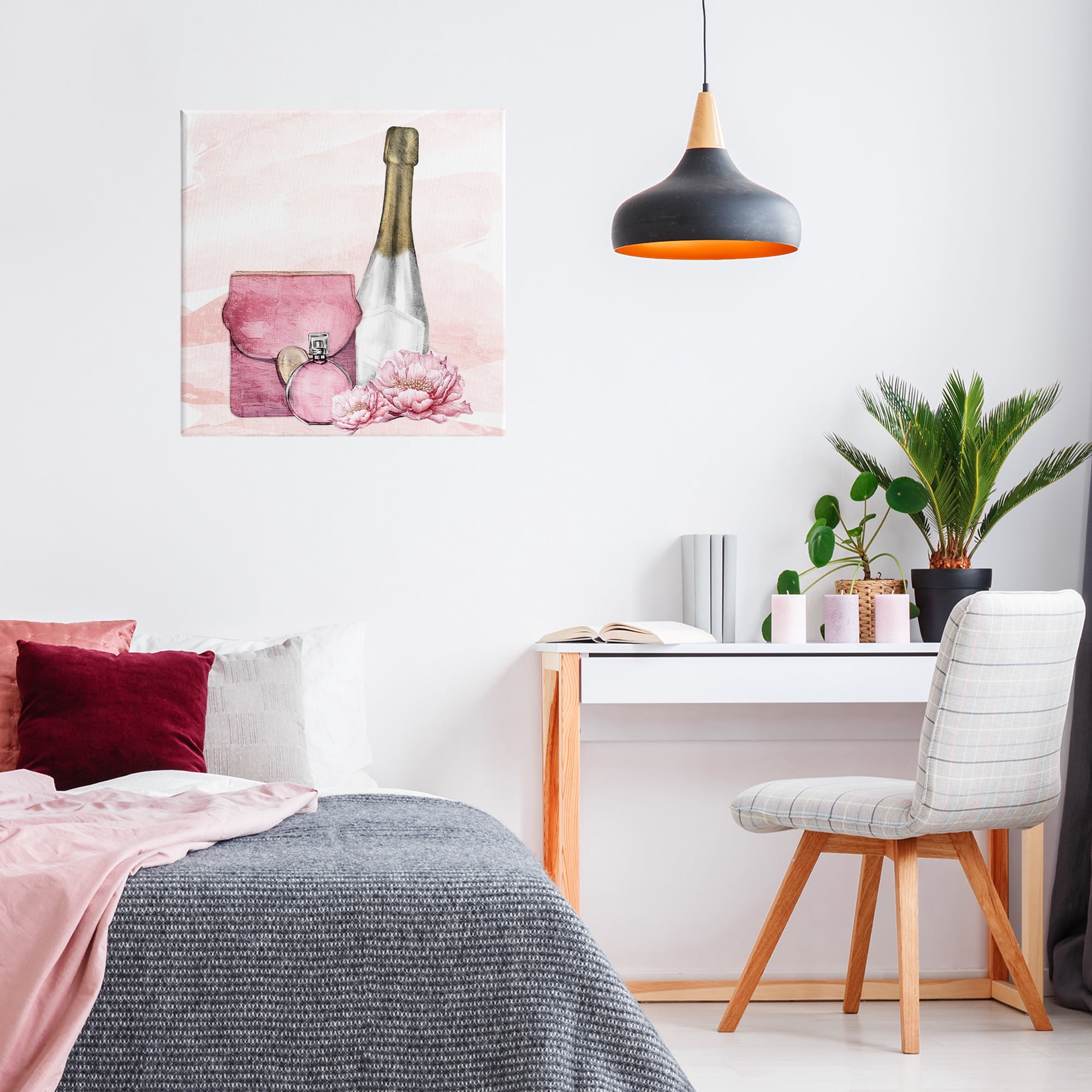 Stupell Industries Glam Time Champagne Canvas Wall Art, design by Kim Allen
