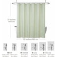 thumbnail image 5 of Boho Shower Curtain with White Tassel Woven Fabric Sage Green Shower Curtain 72 x 72 Modern Farmhouse Textured Tufted Chevron Striped Minimalist Bathroom Shower Curtain, 5 of 7