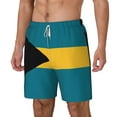 thumbnail image 5 of Mens Flag Of The Bahamas Swimming Trunks with Compression Liner Beach Quick Dry Swim Shorts, 5 of 6