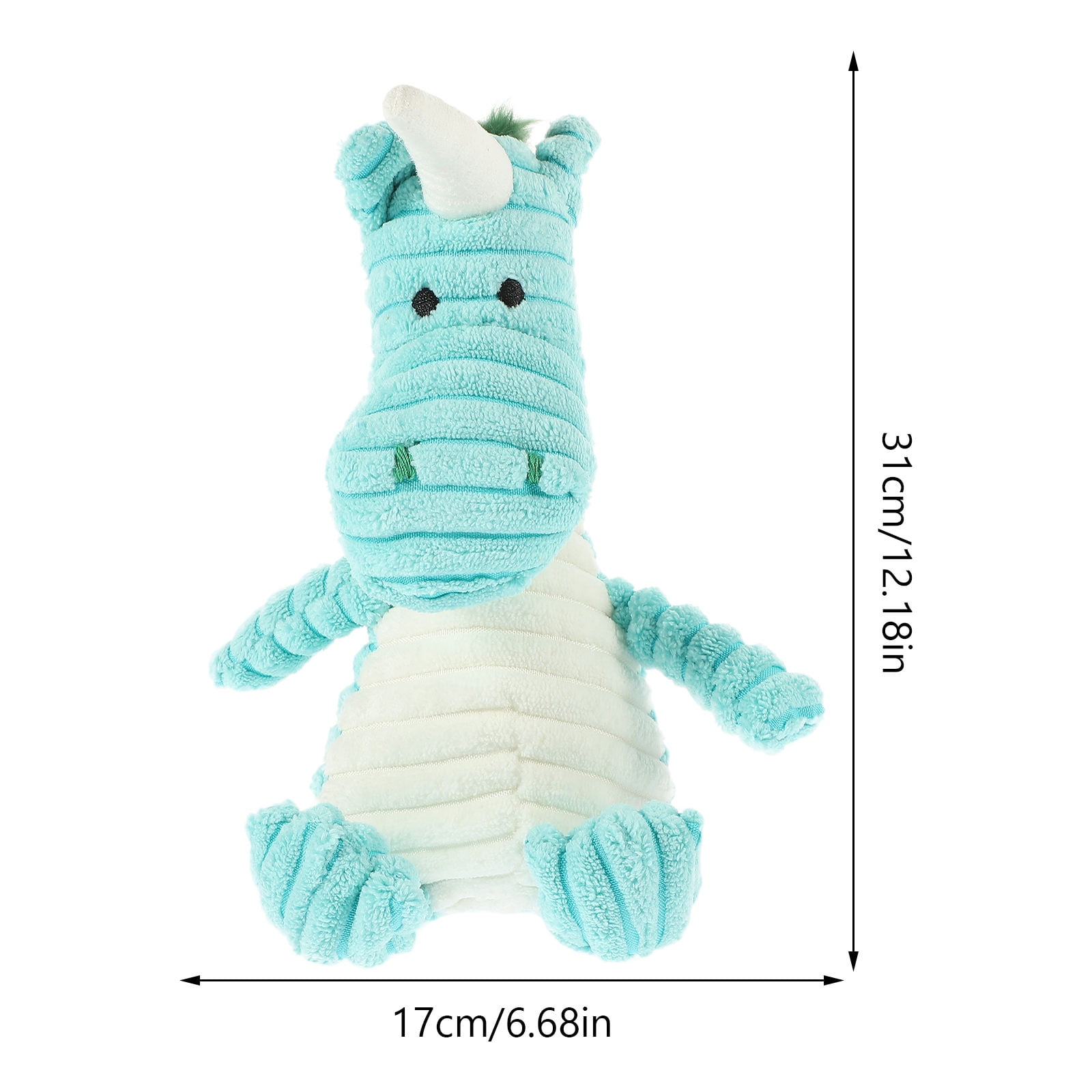 Tineasur Small Animal Toy Pet Interactive Plush Chew Toy Sky Blue 1 Set