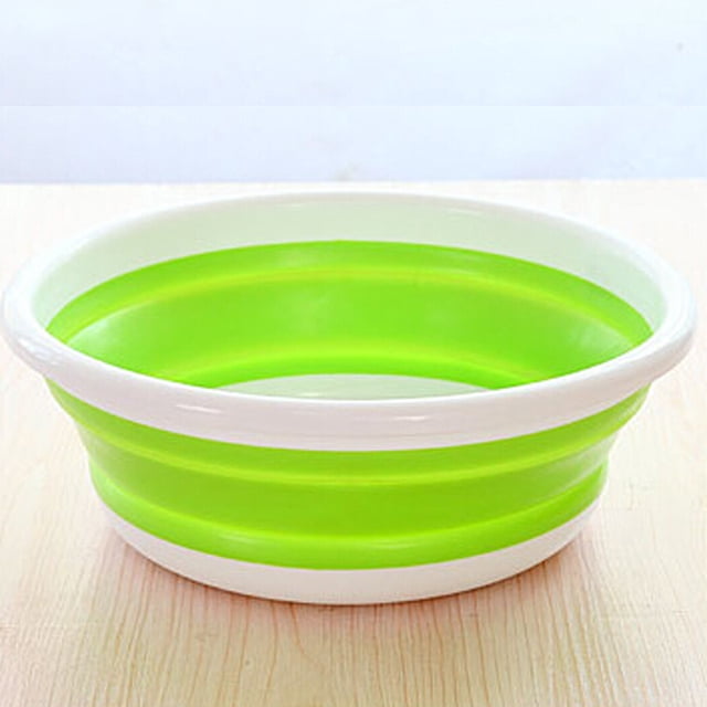 kiplyki Simple Folding Bucket Life Portable Camping Fishing Car Washing Tool
