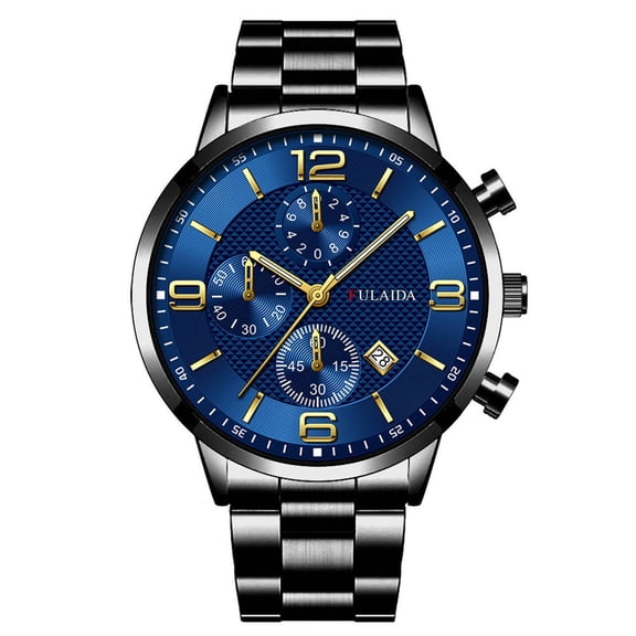 AURENIX Watches for Men,Elegant Stainless Steel Band Analog Watch,Waterproof Design Quartz Movement Men'S Watches,Style1