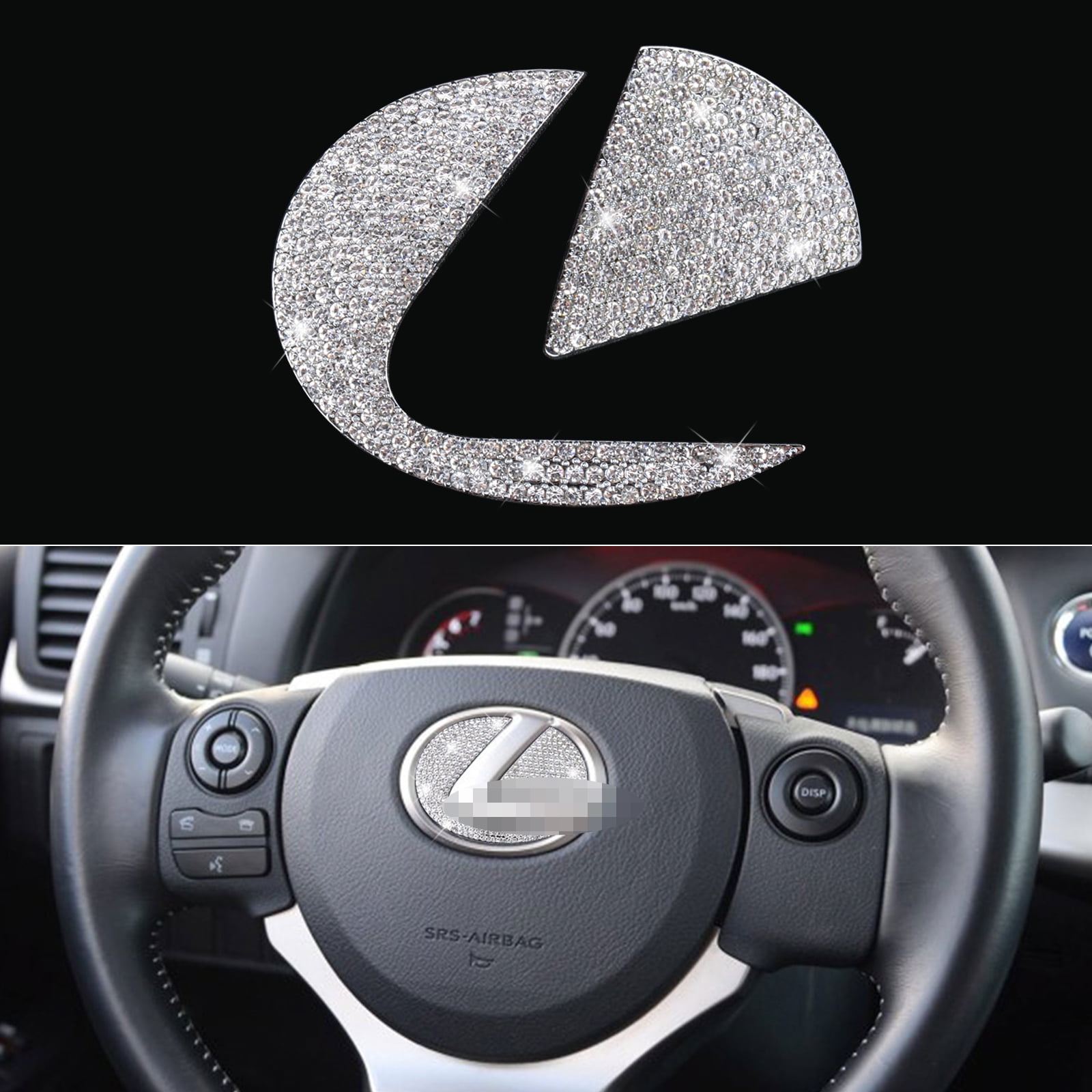 Bling Steering Wheel Emblem Accessories Fit for Lexus RX ES NX CT LX GS