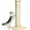 Beige-Sisal, variant on Made4Pets Cat Scratching Post, 32 Inch Carpet Covered Cat Scratcher with Kitten Toy, Tall Scratching Post for Indoor Cats Adults and Kittens, Grey