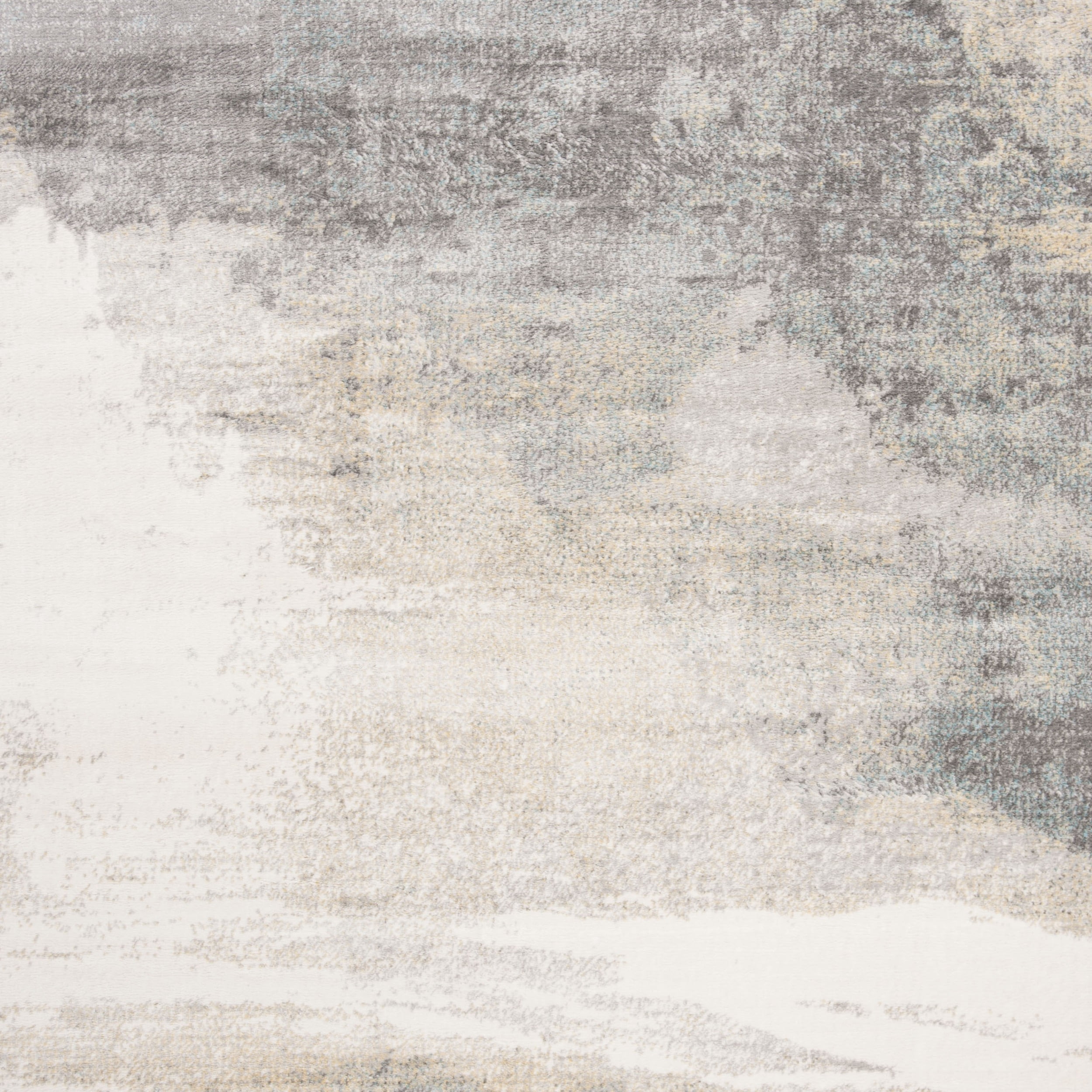 SAFAVIEH Jasper Tracery Abstract Overdyed Area Rug, Grey/Gold, 6'7" x 6'7" Square