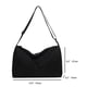 thumbnail image 3 of Bolso bandolera informal unisex, bolso satchel de nailon para viaje, trabajo, compras (negro), 3 of 3