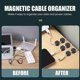 thumbnail image 3 of 1/24PCS Self-adhesive Mini Magnetic Cable Clips Adjustable Data Cord Holder Clamp Home Office Desktop Magnet Wire Organization, 3 of 5