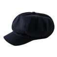 thumbnail image 4 of Prolriy Flat Cap Beret Hats for Women All- Cap Beret Fashion Woolen Painter Women's Womens Hats Navy, 4 of 4
