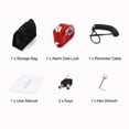 thumbnail image 2 of AGPTEK Bike Lock with Disc Lock Alarm, 2 of 8