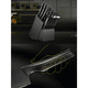 thumbnail image 4 of "Juego Cuchillos Inoxidable 14 Pza. Base Madera Negra Lab.G, Negro ", 4 of 5