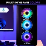 Novatech Titan Pro - Prebuilt Gaming PC Desktop Computer - RTX 5060 - Ryzen 5 - 4.2GHz - 16GB RAM - 1TB M.2 SSD WiFi/BT, Win 11 - Gaming Computer Tower - Pre Built PC Gaming -