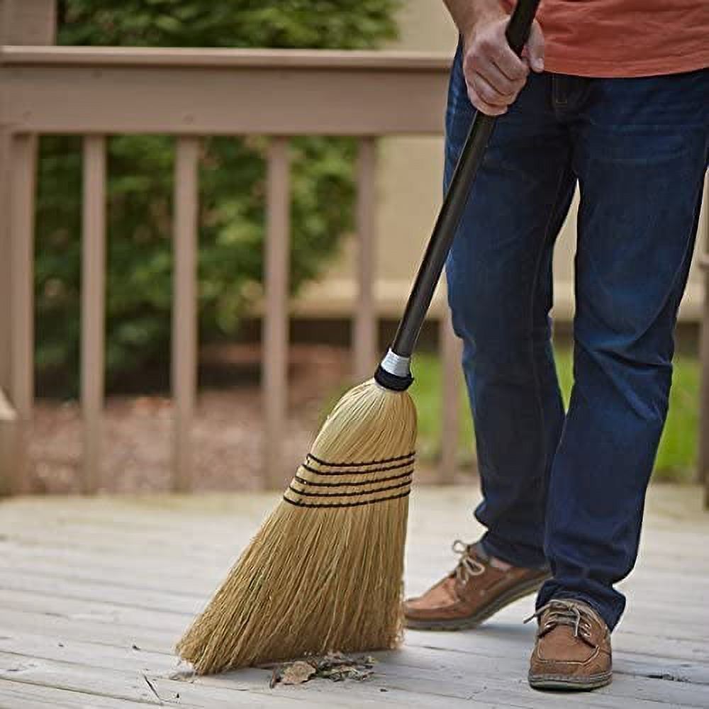 Rubbermaid Warehouse Heavy Duty Corn Broom, 1-1/8" Wood