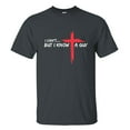 thumbnail image 2 of I Can’t But I Know A Guy T-Shirt – Funny Jesus Christian Shirt – Cross Faith Graphic Tee – Religious Humor Shirt for Men & Women, 2 of 7