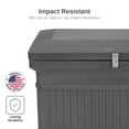thumbnail image 2 of RTS Home Accents ParcelWirx Premium Horizontal Large Lockable Package Delivery Box with Hinged Lid, Graphite Color, 2 of 7