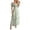 A-Green609, variant on Women's Floral Midi Dress Square Neck Flutter Sleeve Ruched Bust Casual Summer Dresses