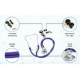 thumbnail image 2 of Primacare DS-9295-PU Sprague Rappaport Stethoscope, 30", Purple, 2 of 5