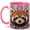 Pink, variant on Ornate Red Panda Coffee Mug, Forest Animal Mug, Ceramic 11 oz