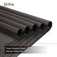 thumbnail image 3 of Unique Bargains Double Sided Color Flower Wrapping Paper Black 22.8'x22.8' Waterproof 20 Pack, 3 of 5