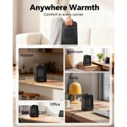 NFTIGB 1500W PTC Space Heater Portable Desktop Electric Heaters for Home, Ceramic Fast Heating, New
