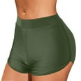 thumbnail image 2 of Prolriy Swim Shorts Women Beach Shorts Bottom Swim Bikini High Swim Bikini Running Bottoms Beach Shorts Swimwear Women Briefs Waist Swimwears Tankinis Set Swim Shorts for Women Army Green M, 2 of 2