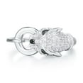 thumbnail image 2 of Santuzza Panther Ring 925 Sterling Silver Leopard Rings Cubic Zirconia Green Spinel Jaguar Jewelry, 2 of 5