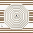 thumbnail image 4 of Best Choice Products 10ft Solar LED Lighted Patio Umbrella w/ Tilt Adjustment, UV-Resistant Fabric - Striped Tan, 4 of 7