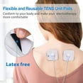 thumbnail image 3 of LotFancy TENS Unit Replacement Pads, 40 Pcs 2x2 Snap Electrodes Pads, Reusable, 3.5mm Snap Connector, 3 of 9